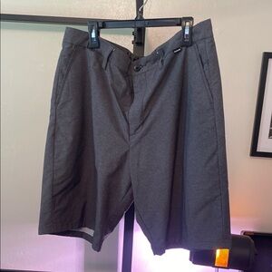 Hurley Gray Flat Front Shorts Tailored Design